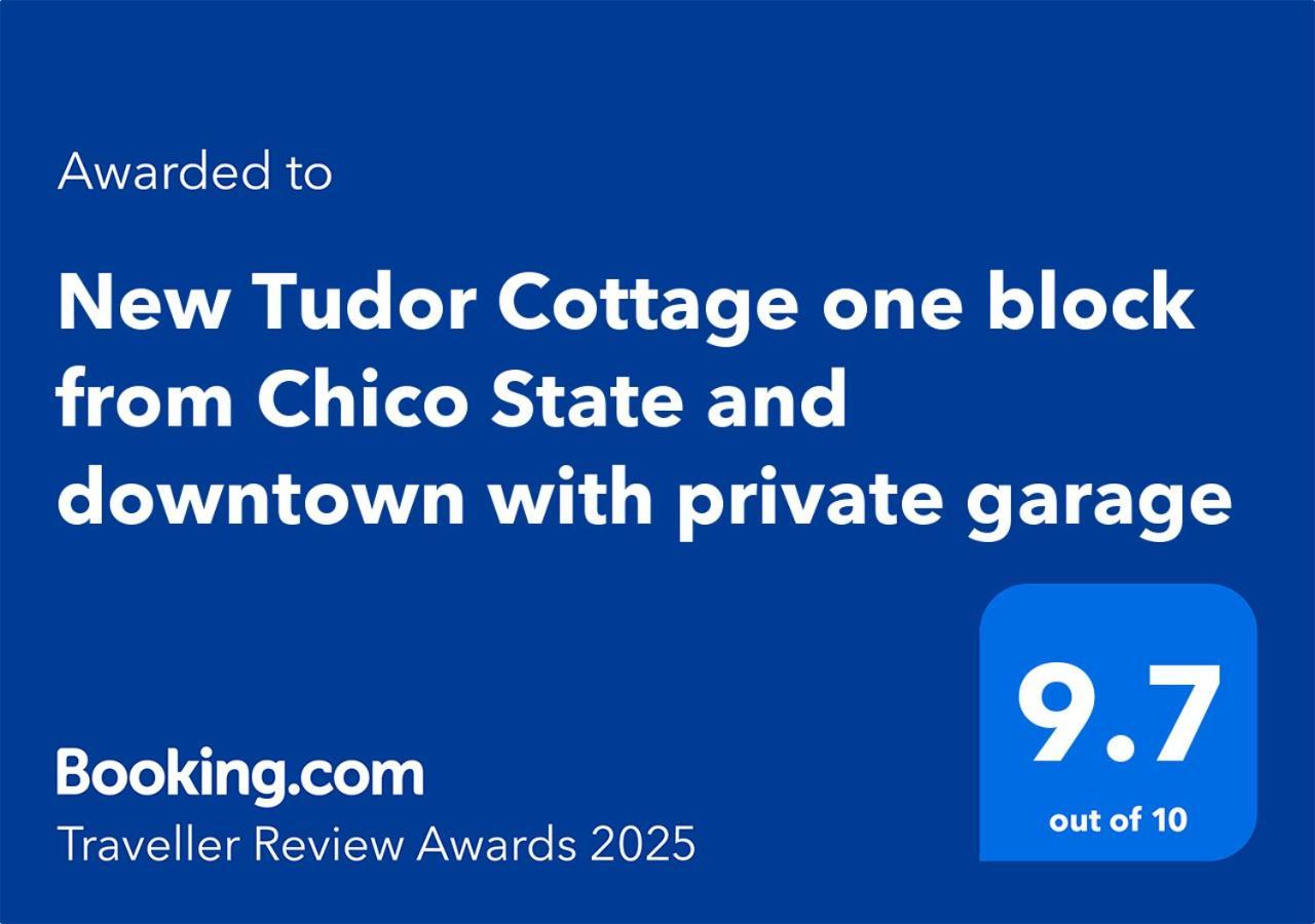 New Tudor Cottage One Block From Chico State And Downtown With Private Garage Exterior photo